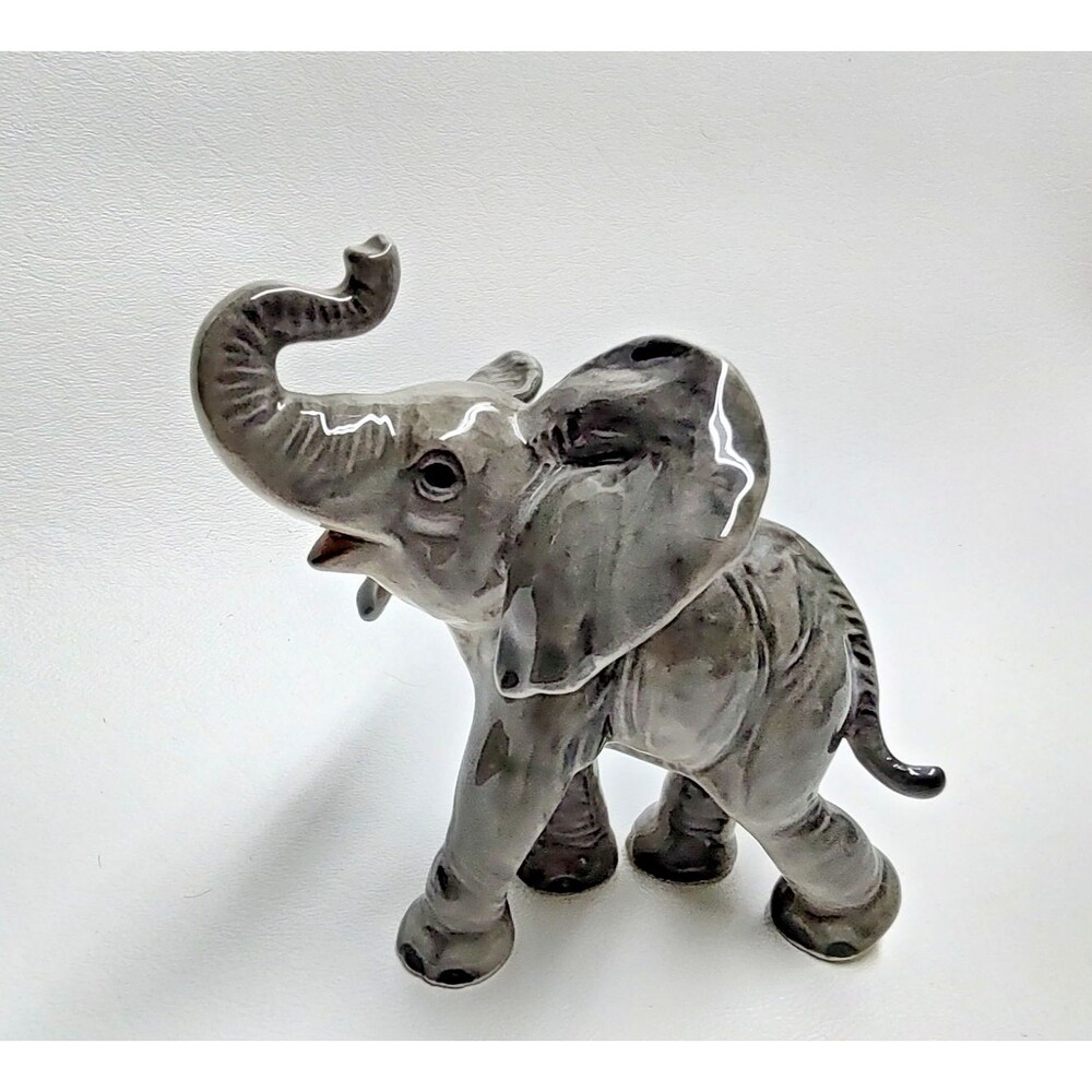 Vintage Goebel Baby Elephant Zoo Figurine West Germany 4" Tall